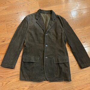 Martin Gordon Corduroy Blazer Jacket Brown L — Classic Dark Academia Workwear